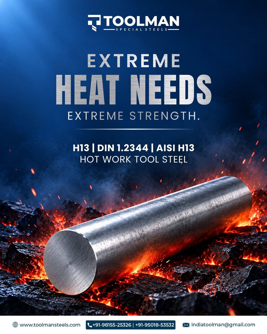 Toolman Special Steels social media post designed by 909 Digital